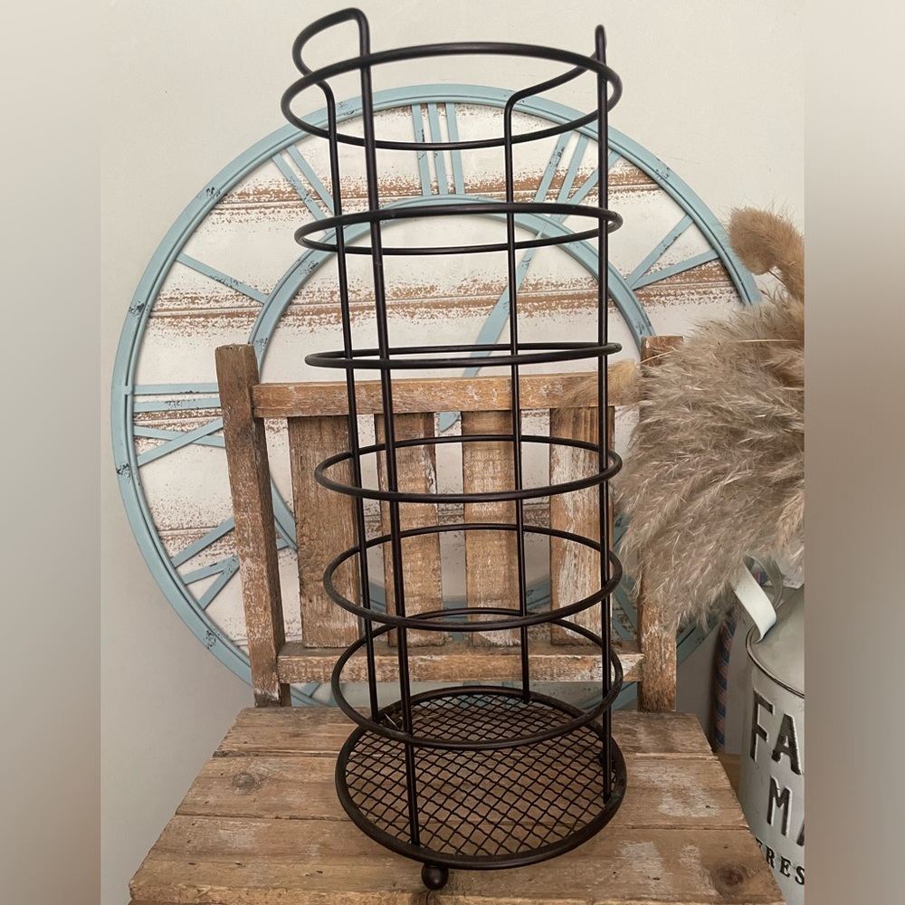Metal Free Standing Toilet Paper Holder 3 Rolls Bronze NEW